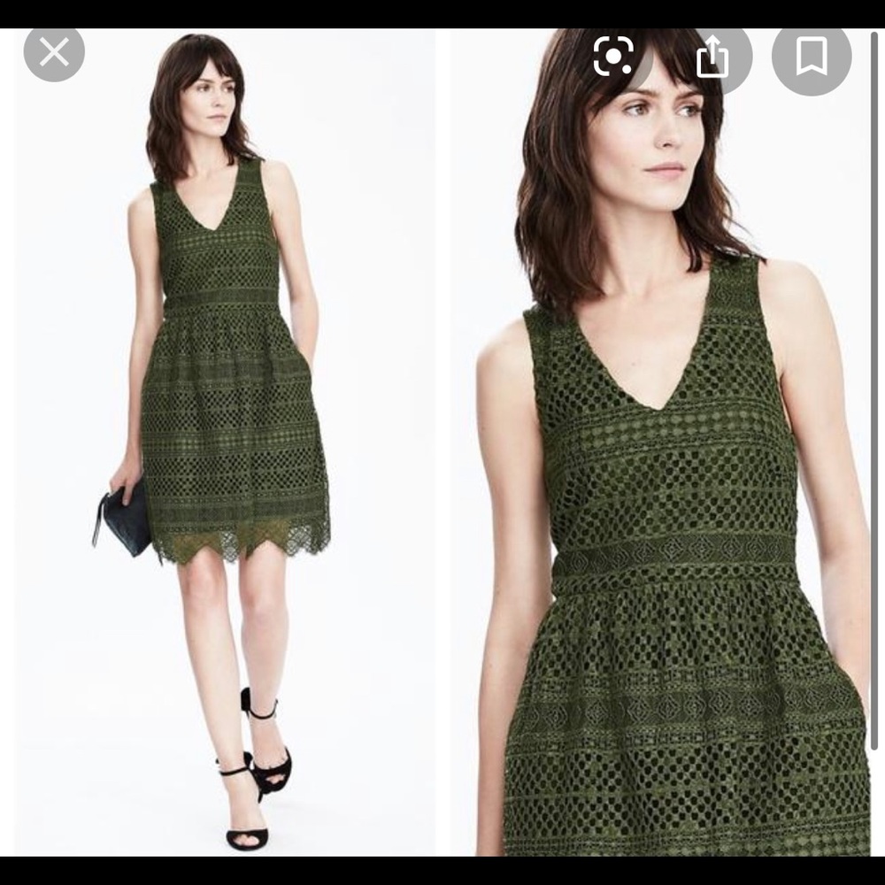 Green Banana Republic dress